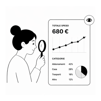 FAQYOU dashboard with spending summary